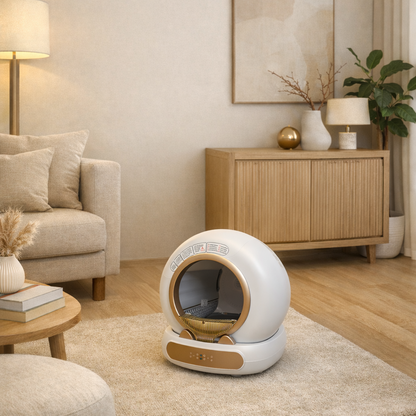 PRÉCOMMANDE - Litière Autonettoyante Premium - Anti-Odeur, ultra silencieuse & Contôle à distance - Felinky™